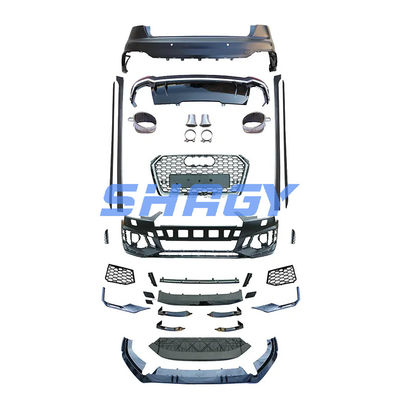 Audi A4 B9 Modificato a RS4 Stile Paraurti anteriore con griglia di materiale PP 4.5